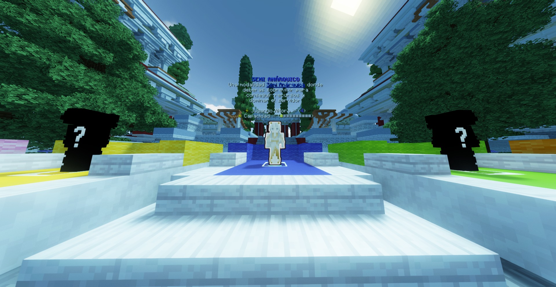 Spawn de iKoreX mostrando la modalidad Semi Anárquico